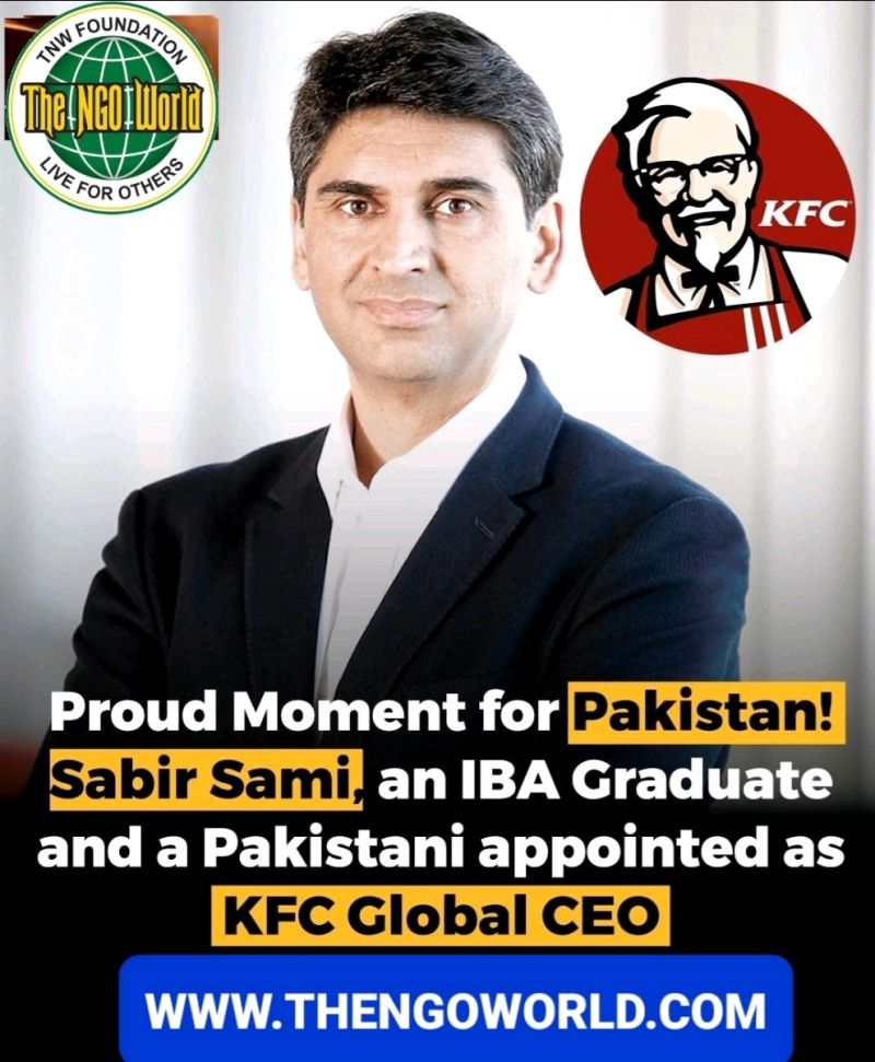 Sabir from Pakistan appointed CEO of KFC